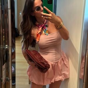 Blush Balloon Mini Dress - Image 2