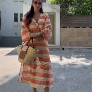 Crochet Multycolor Dress - Image 1