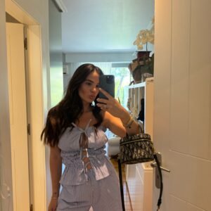 Santorini Striped Lace-Up Set - Image 2