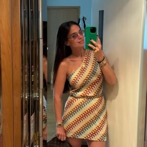 Sunset Wave One-Shoulder Dress - Image 3