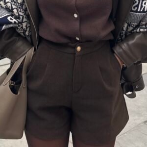Wool-Blend Structured Shorts - Image 2