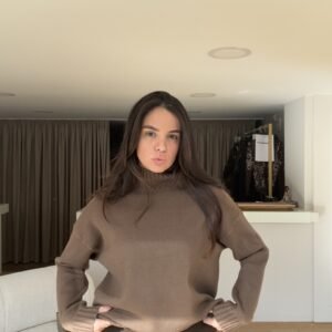 Soft Mock-Neck Pullover - Image 1