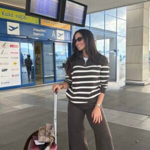 Striped Knit Set - Image 1