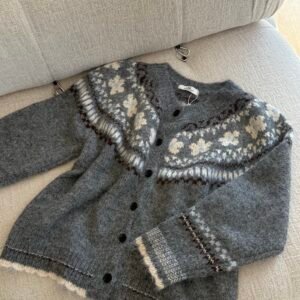 Fair Isle Knit Cardigan - Image 1