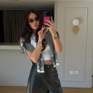 Wide-Leg Faux Leather Pants - Image 3