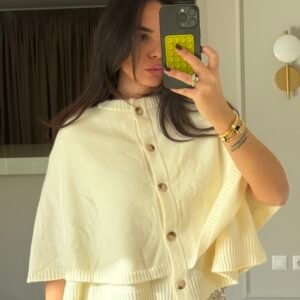 Soft Knit Cape Cardigan - Image 4