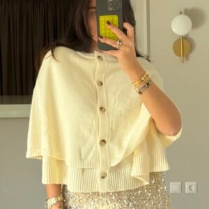 Soft Knit Cape Cardigan - Image 1