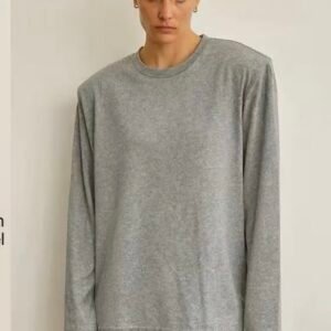 Structured Shoulder Luxe T-Shirt - Image 1