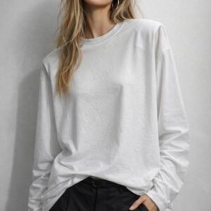 Structured Shoulder Luxe T-Shirt - Image 3