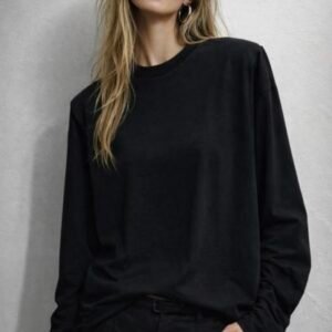 Structured Shoulder Luxe T-Shirt - Image 2