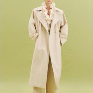 Ivory eco Leather Trench Coat - Image 5