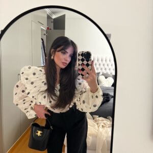Luna Ruffle Polka Dot Blouse - Image 3