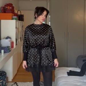 Solara Mixed-Texture Tunic Dress - Image 4