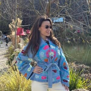 Suzani Embroidered Cotton Jacket - Image 1