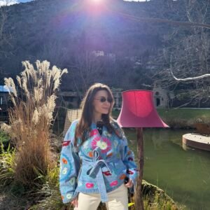 Suzani Embroidered Cotton Jacket - Image 5