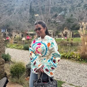 Suzani Embroidered Cotton Jacket - Image 8