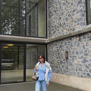 Scarlet Stripe Relaxed Shirt - Image 1