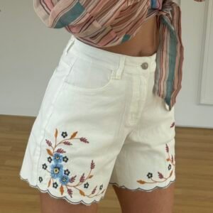 Bellafleur Embroidered Shorts - Image 1