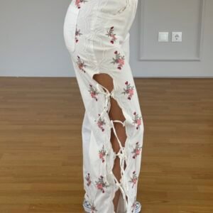 Blossom Lace-Up Pants - Image 3