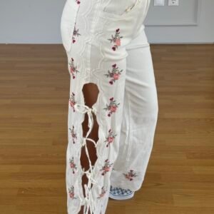 Blossom Lace-Up Pants - Image 1