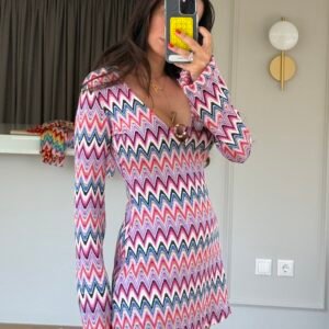 Zigzag Mini Dress - Image 5