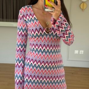 Zigzag Mini Dress - Image 3