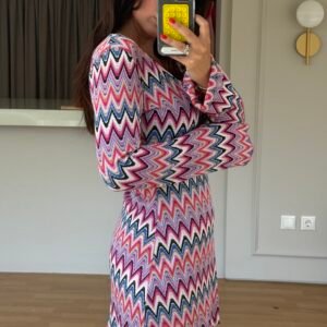 Zigzag Mini Dress - Image 2