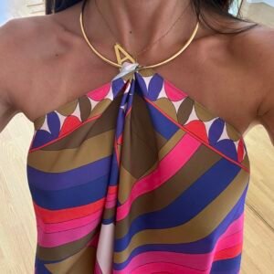 Halo Scarf Ring Necklace - Image 5